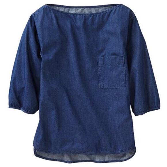 GAP Tops - Gap Chambray Blouse